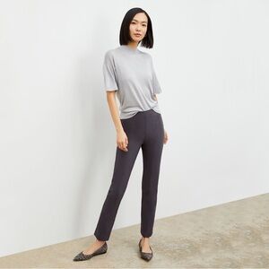 M.M. Lafleur The Foster Cigarette Pant - PowerStretch in Monsoon Grey Size 6.